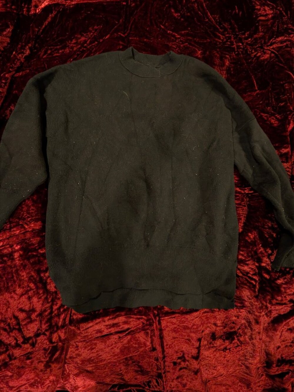 Abercrombie & Fitch Soft Collection Black Crewneck Sweater Size S